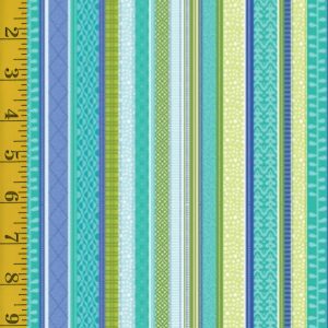 Benartex: Serendipity: Stripe - Teal #26-4839