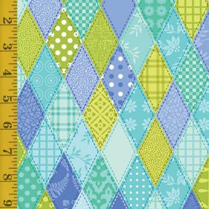 Benartex: Serendipity: Diamond Patch - Teal #26-4840