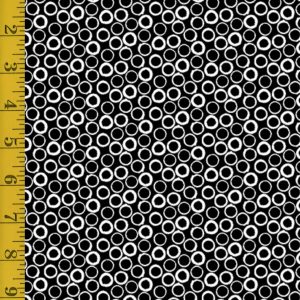 Benartex: Frogtastic: Bubbles - Blk/White #26-4841