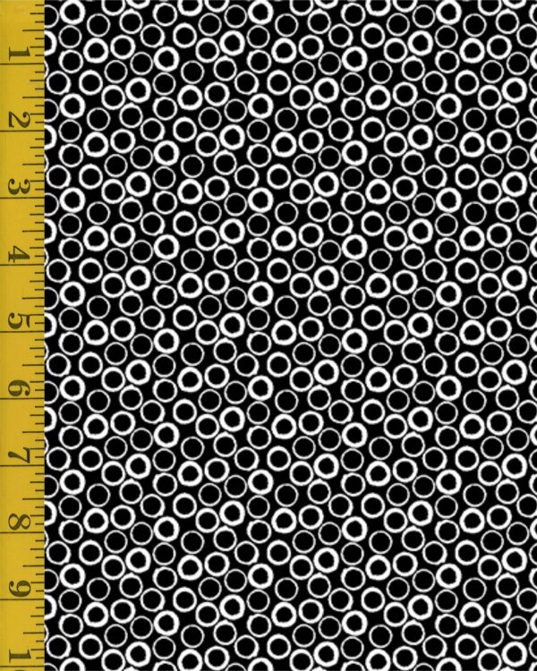 Benartex: Frogtastic: Bubbles - Blk/White #26-4841