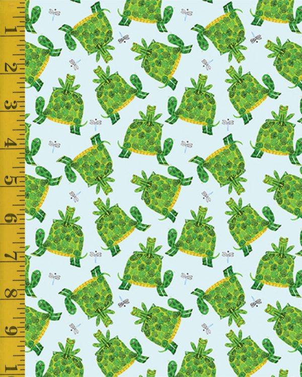 Benartex: Frogtastic: Turtles & Frogs - Lt Turquoise #26-4847