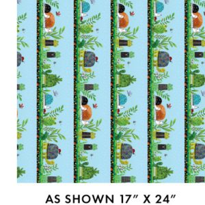 Benartex: Frogtastic: Stripe - Turquoise #26-4850