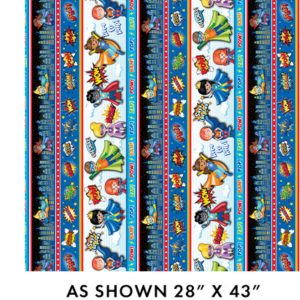 Benartex My Hero: Stripe - Multi #26-4851