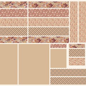 Riley Blake Designs: Evening on the Prairie: Cottage Core Tote Panel - Sienna #26-8748