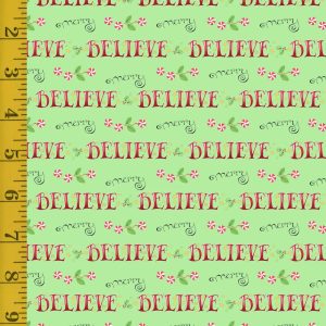Free Spirit Fabrics So Much Joy: Believe and Merry - Lime #26-3200