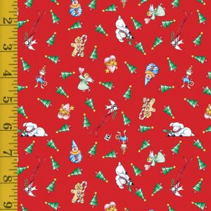 Free Spirit Fabrics So Much Joy: Christmas Tree Toss - Red #26-3204