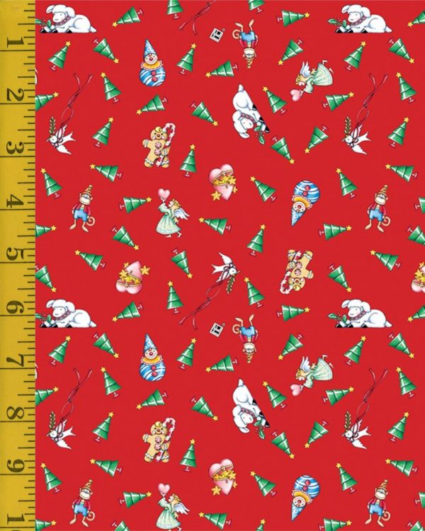 Free Spirit Fabrics So Much Joy: Christmas Tree Toss - Red #26-3204