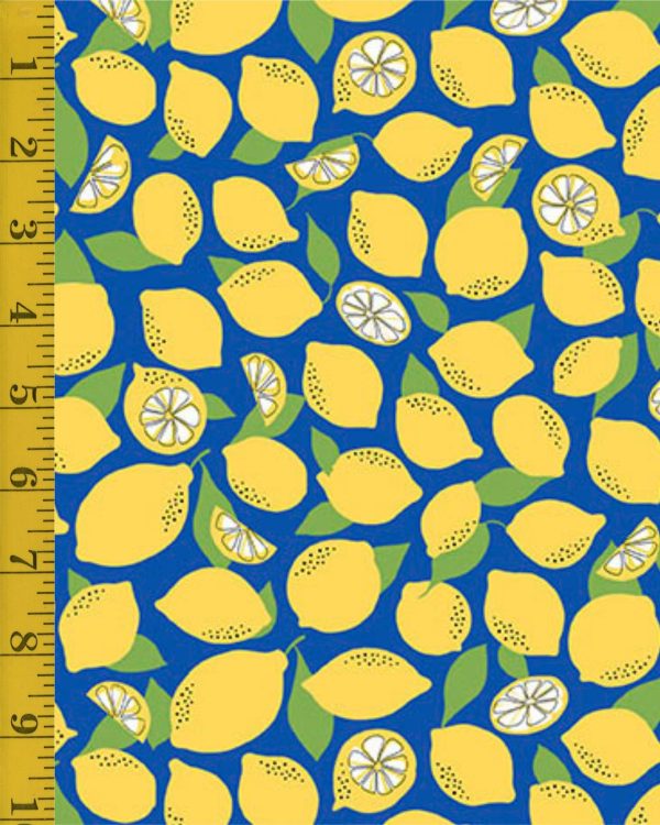 QT Fabrics La La Lemonade: Navy - #26-6611