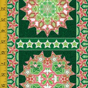 Benartex Peace on Earth (Holiday): Peace on Earth Holiday Panel Green - #26-4858