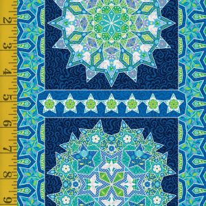 Benartex Peace on Earth (Winter): Peace on Earth Winter Panel Sapphire - #26-4865