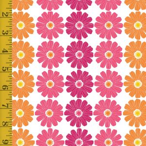 Benartex Chalk Garden: Daisy Ombre Stripe Pink/Multi - #26-4872
