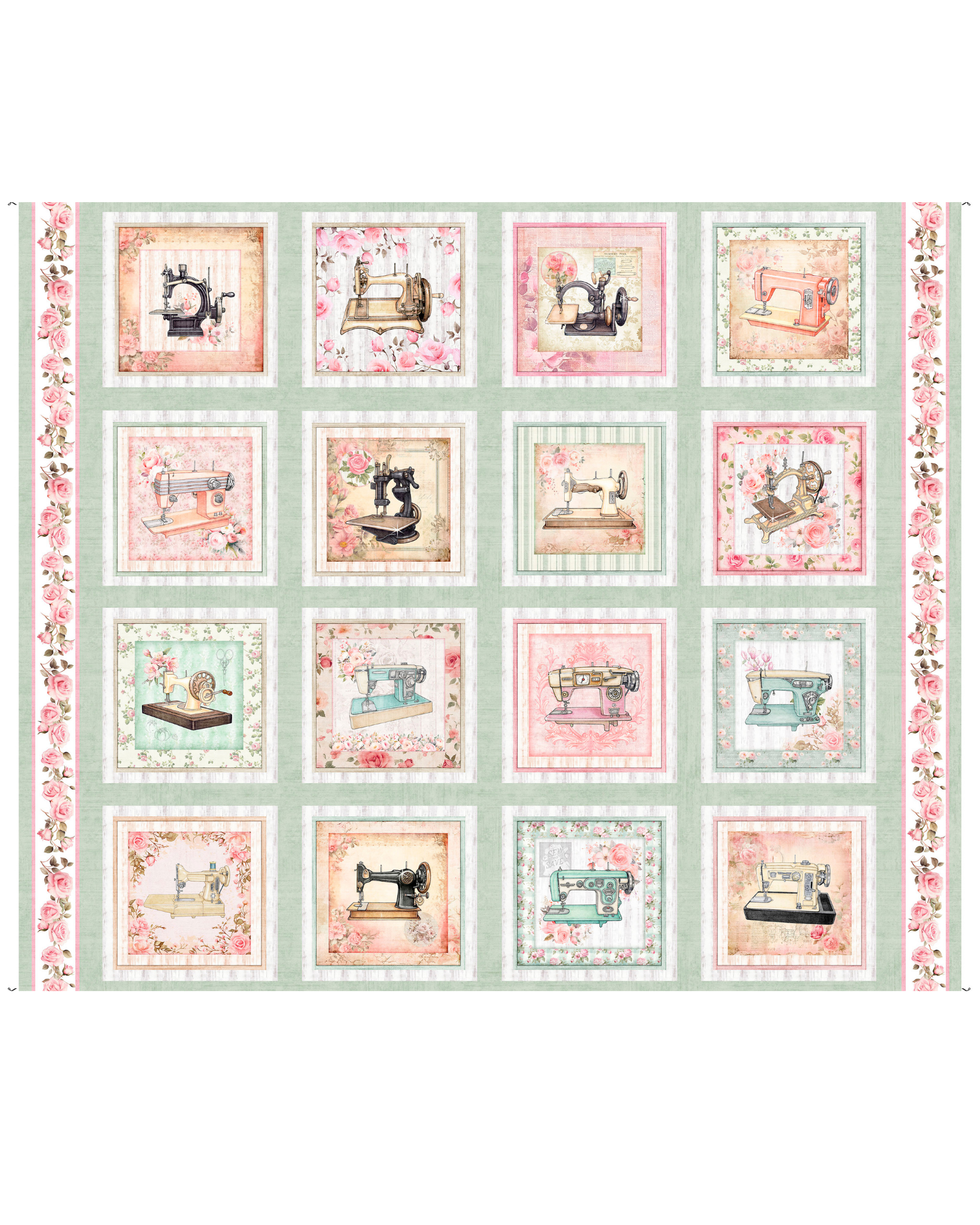 QT Fabrics Sew Shabby Chic: Lt Sage - #26-6616