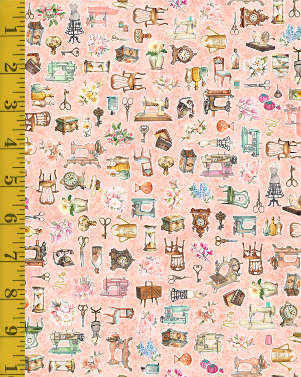 QT Fabrics Sew Shabby Chic: Lt Salmon - #26-6617