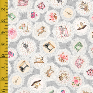 QT Fabrics Sew Shabby Chic: Gray - #26-6618