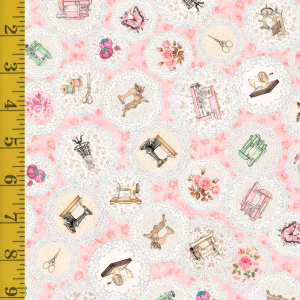 QT Fabrics Sew Shabby Chic: Pink - #26-6619