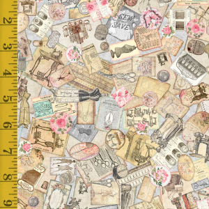 QT Fabrics Sew Shabby Chic: Gray - #26-6622
