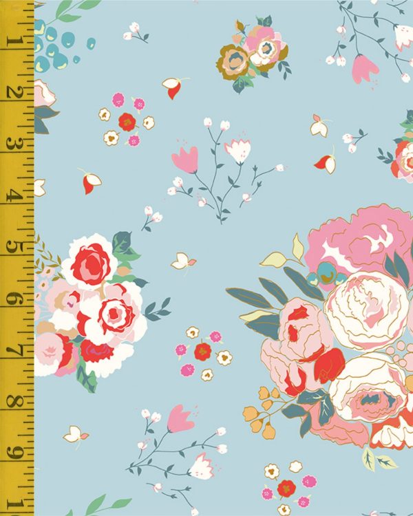 Riley Blake Designs Cotton Nook: Sky Main - Sky #26-8780