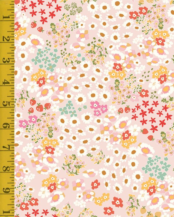 Riley Blake Designs Cotton Nook: Blush Flowerbed - Blush #26-8782