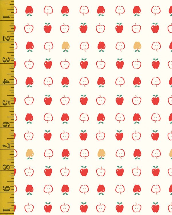 Riley Blake Designs Cotton Nook: Vintage White Apples - Vintage White #26-8784