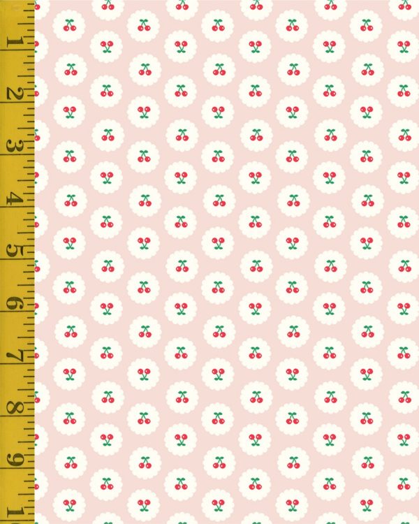 Riley Blake Designs Cotton Nook: Blush Cherries - Blush #26-8786