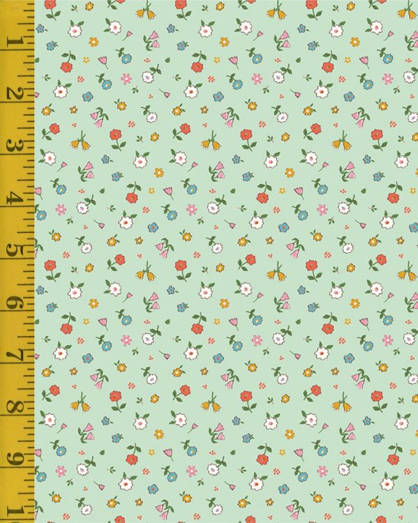 Riley Blake Designs Cotton Nook: Mint Pretty - Mint #26-8788