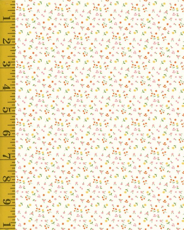 Riley Blake Designs Cotton Nook: Vintage White Flowers - Vintage White #26-8791