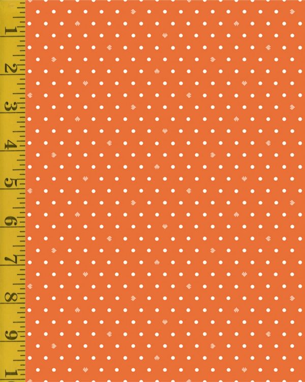 Riley Blake Designs Cotton Nook: Orange Dots - Orange #26-8793