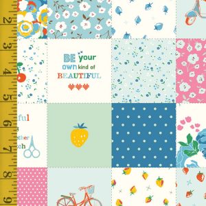 Riley Blake Designs Cotton Nook: Blue Patchwork - Blue #26-8794