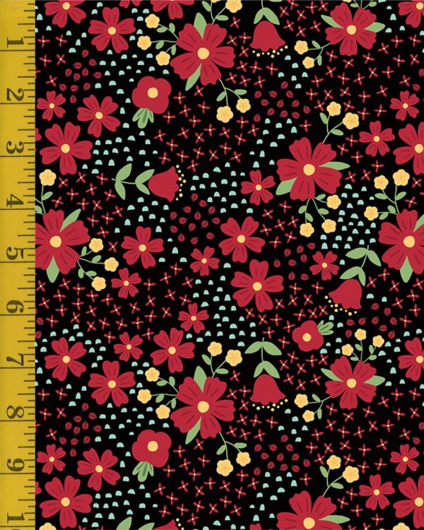 Riley Blake Designs Little Ladybugs: Black Main - Black #26-8811