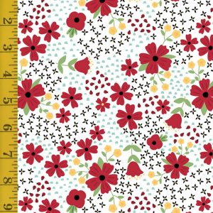 Riley Blake Designs Little Ladybugs: White Main - White #26-8813