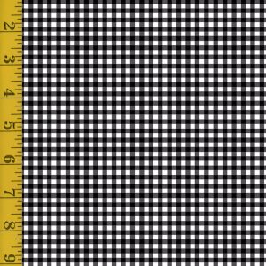 Riley Blake Designs Little Ladybugs: Black Gingham - Black #26-8815