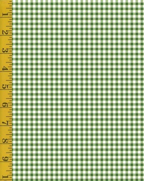 Riley Blake Designs Little Ladybugs: Green Gingham - Green #26-8816