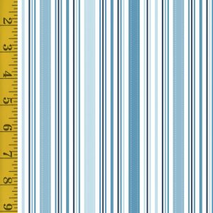 Riley Blake Designs Sunshine and Dandelions: Blue Stripes - Blue #26-8834