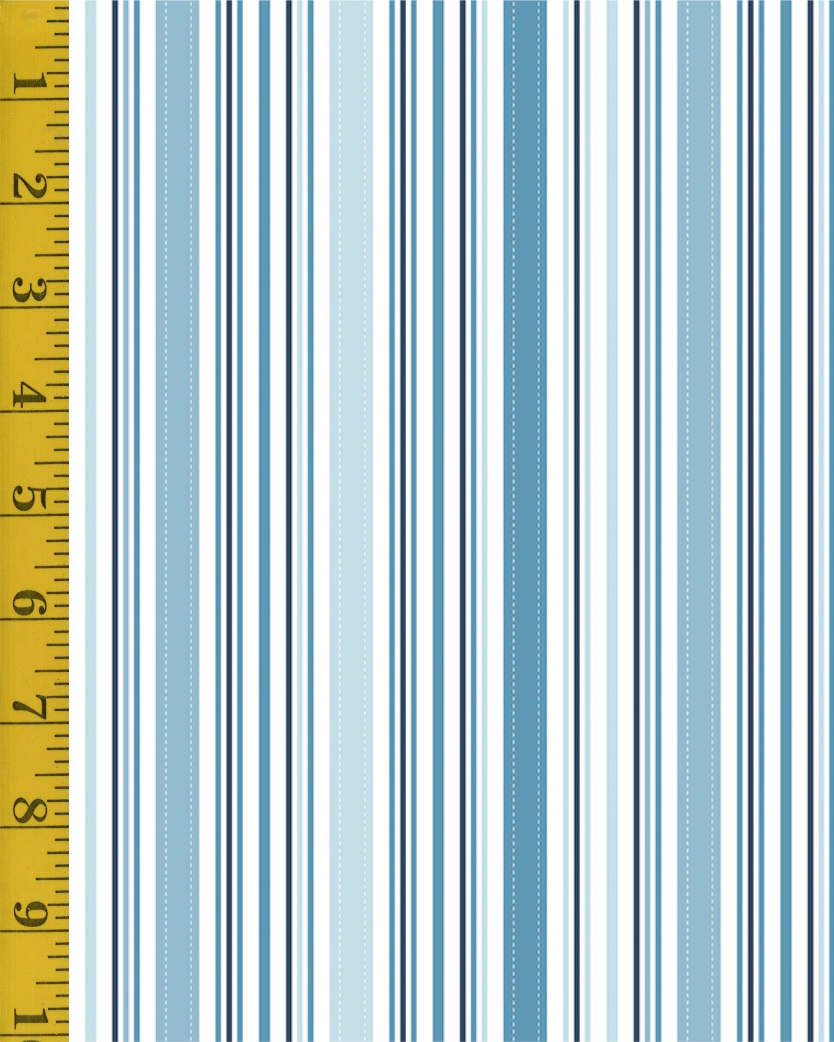 Riley Blake Designs Sunshine and Dandelions: Blue Stripes - Blue #26-8834