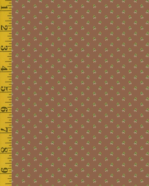 Andover Fabrics Gingerlily: Frond - Cocoa #26-1455