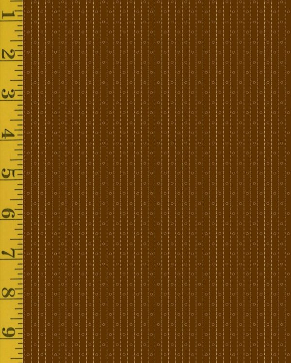 Andover Fabrics Bridgeport: Circle Stripes - Brown - Black #26-1468