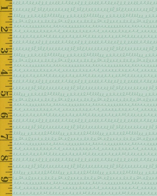 Andover Fabrics Bloom & Sew: Loopy Threads - Mint #26-1483