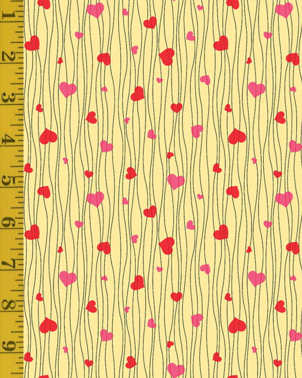 Benartex UpWords: Loves - Yellow #26-4877