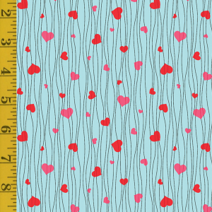 Benartex UpWords: Loves - Aqua #26-4878