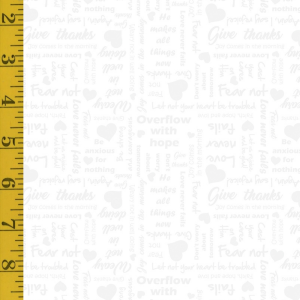 Benartex UpWords: Scripts - Gray #26-4881