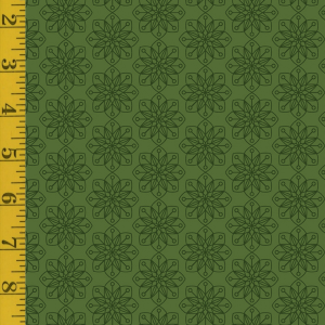 Benartex Snow Fall: Amaryllis - Evergreen #26-4884