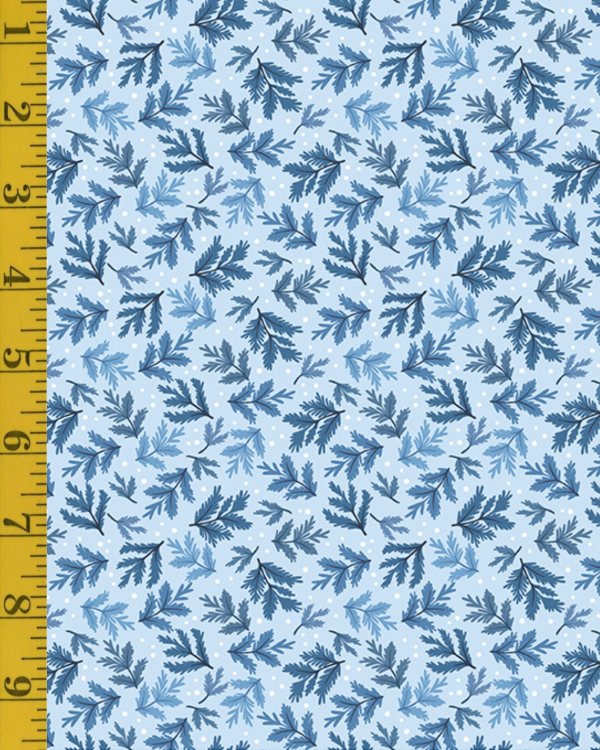 Benartex Snow Fall: Silvertip - Ice Blue #26-4889