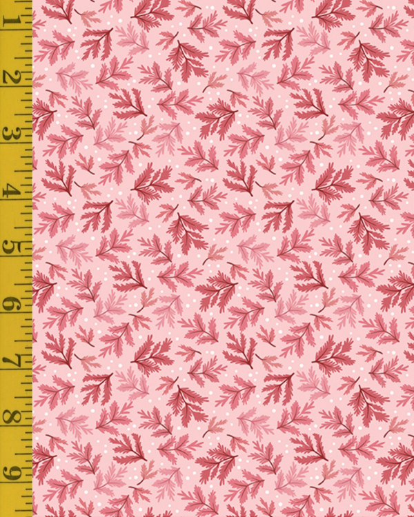 Benartex Snow Fall: Silvertip - Rose #26-4890