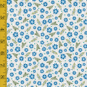 Benartex Snow Fall: Christmas Roses - Blue Spruce #26-4891