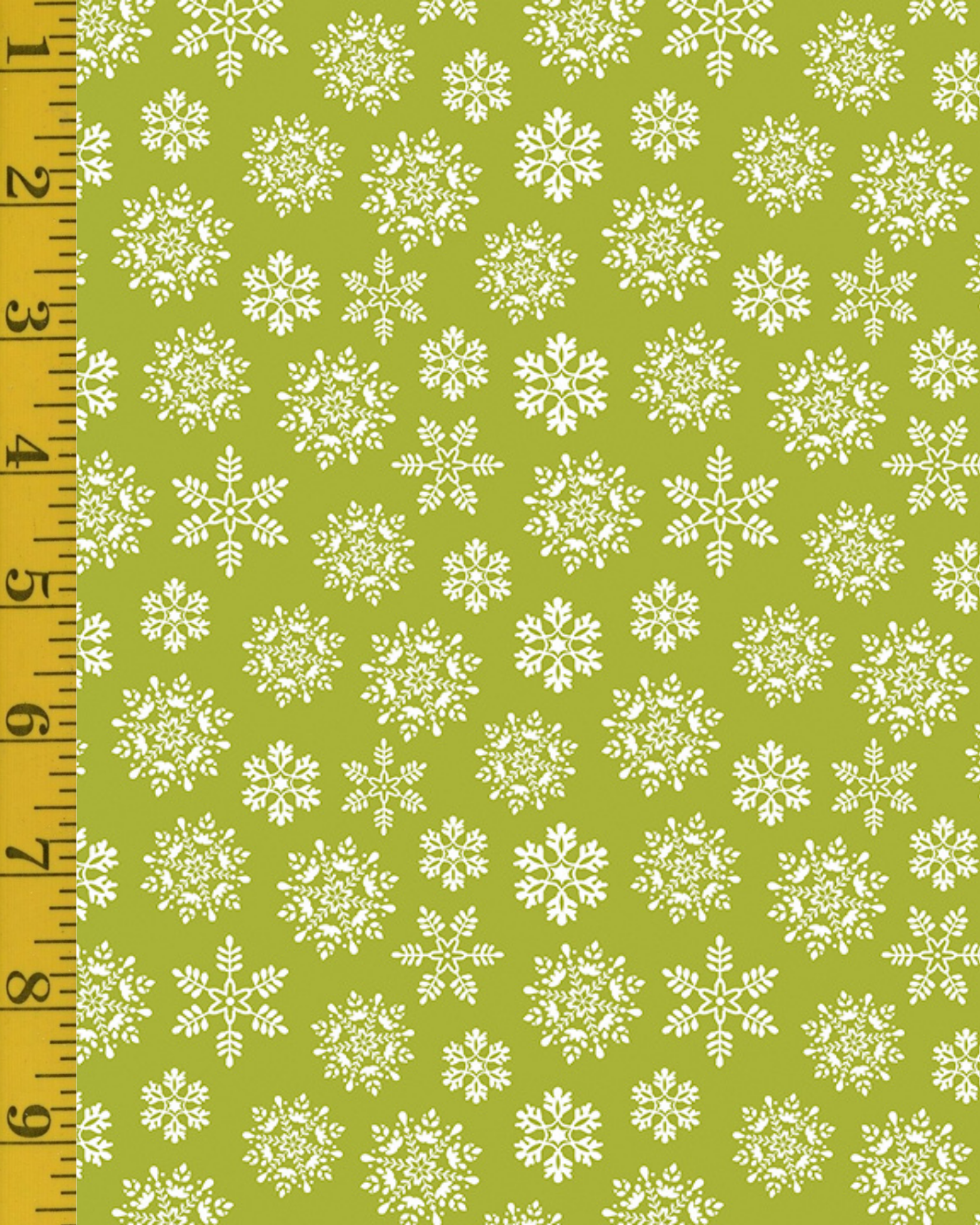 Benartex Nordic Cabin: Nordic Snowflake - Lime #26-4894