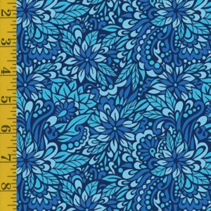Benartex Gratitude & Grace: Peaceful Garden - Blue #26-4905