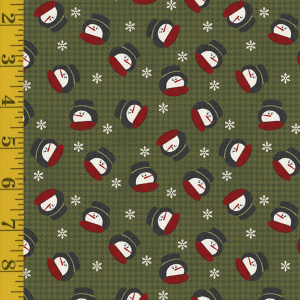 Benartex Snowballs: Jolly Snowman - Leaf #26-4915