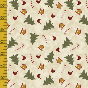 Benartex Snowballs: Tree Festival - Cream #26-4917