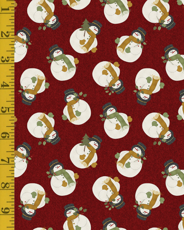 Benartex Snowballs: Snowballs - Sangria #26-4918