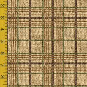 Benartex Burlap Woods: Burlap Plaid - Natural #26-4925